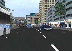 Town driving simulator